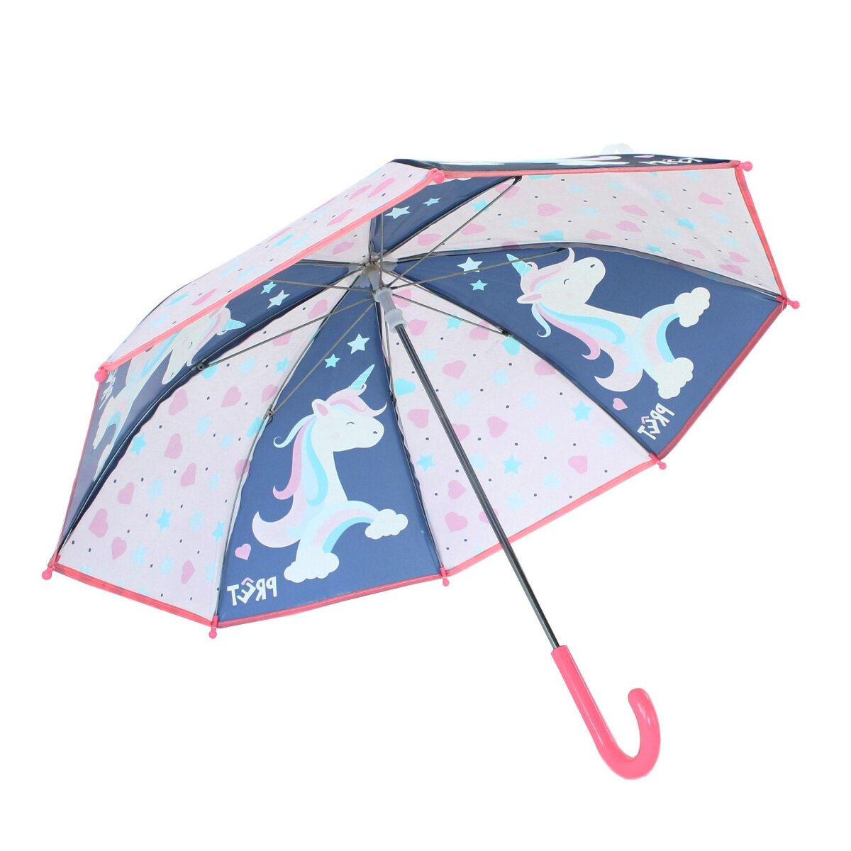 Prêt Kinder-Regenschirm ⌀ 73cm Stockschirm Perfekter Schutz bei Regen mit elegantem Design