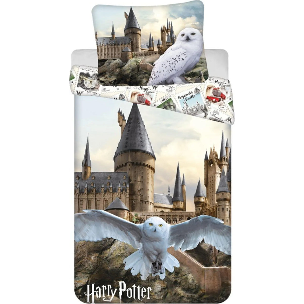 Harry Potter Hedwig Kinder Bettwäsche Baumwolle 140x200 cm mit Kissenbezug 70x90 cm