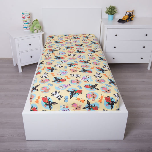 Bing Spannbettlaken 90x200 cm aus 100 % Baumwolle mit 25 cm Steghöhe