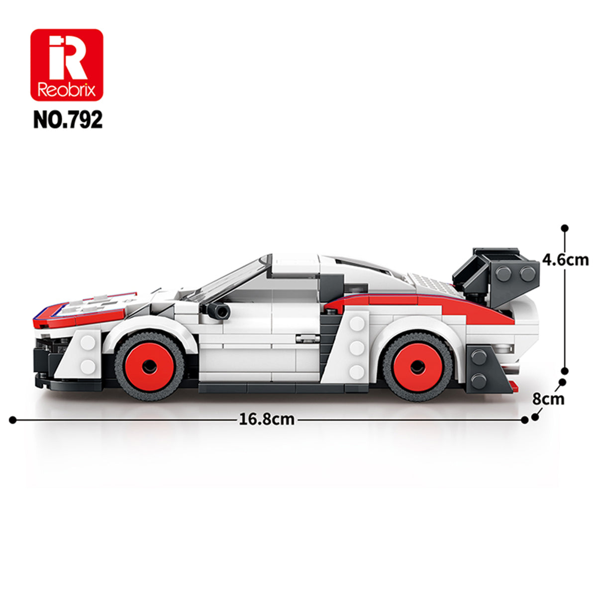 Reobrix 792 Rennwagen 1:24 Klemmbaustein Auto 346 Teile ab 14