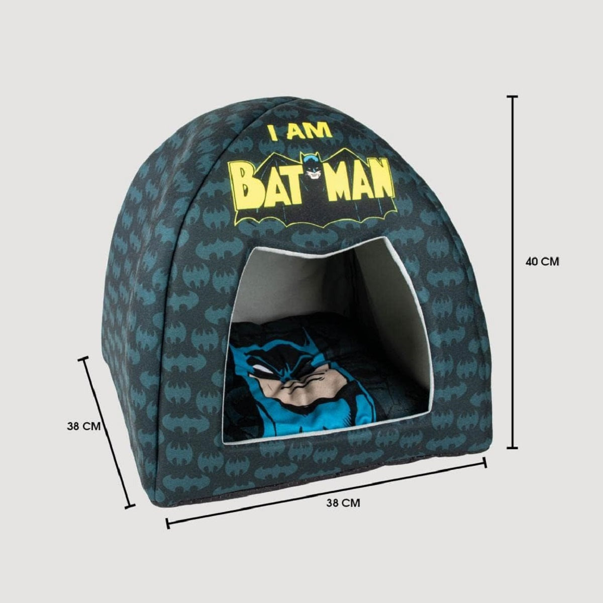 Batman Tierbett – Kuscheliges Katzen- & Hundebett für kleine Tiere