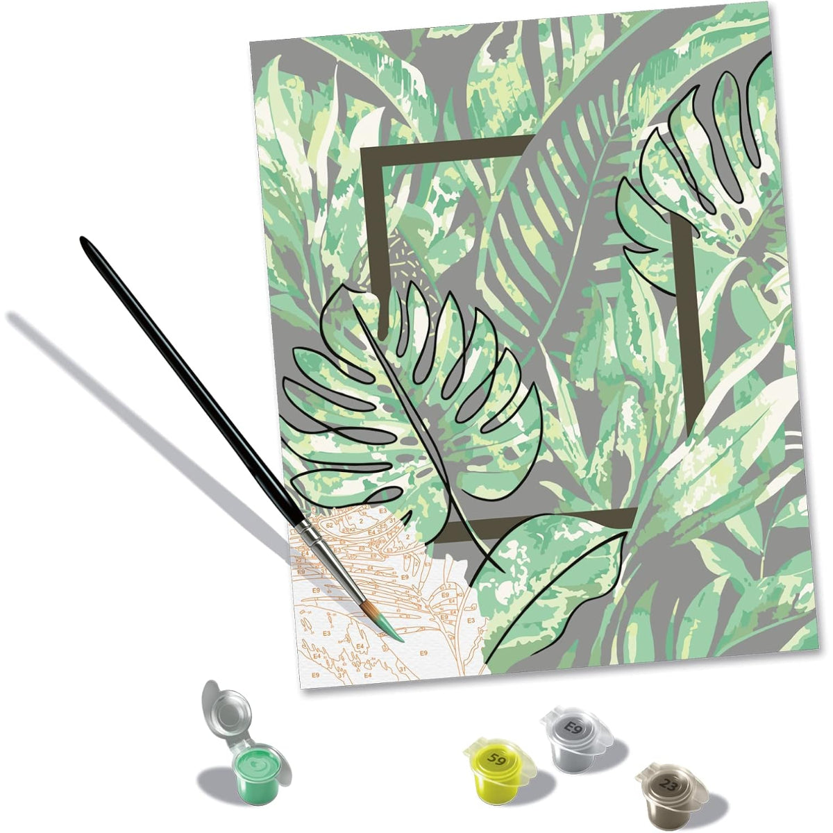 Ravensburger Malen nach Zahlen Set Blätter Motiv DIY Kreativset ab 12 Jahre
