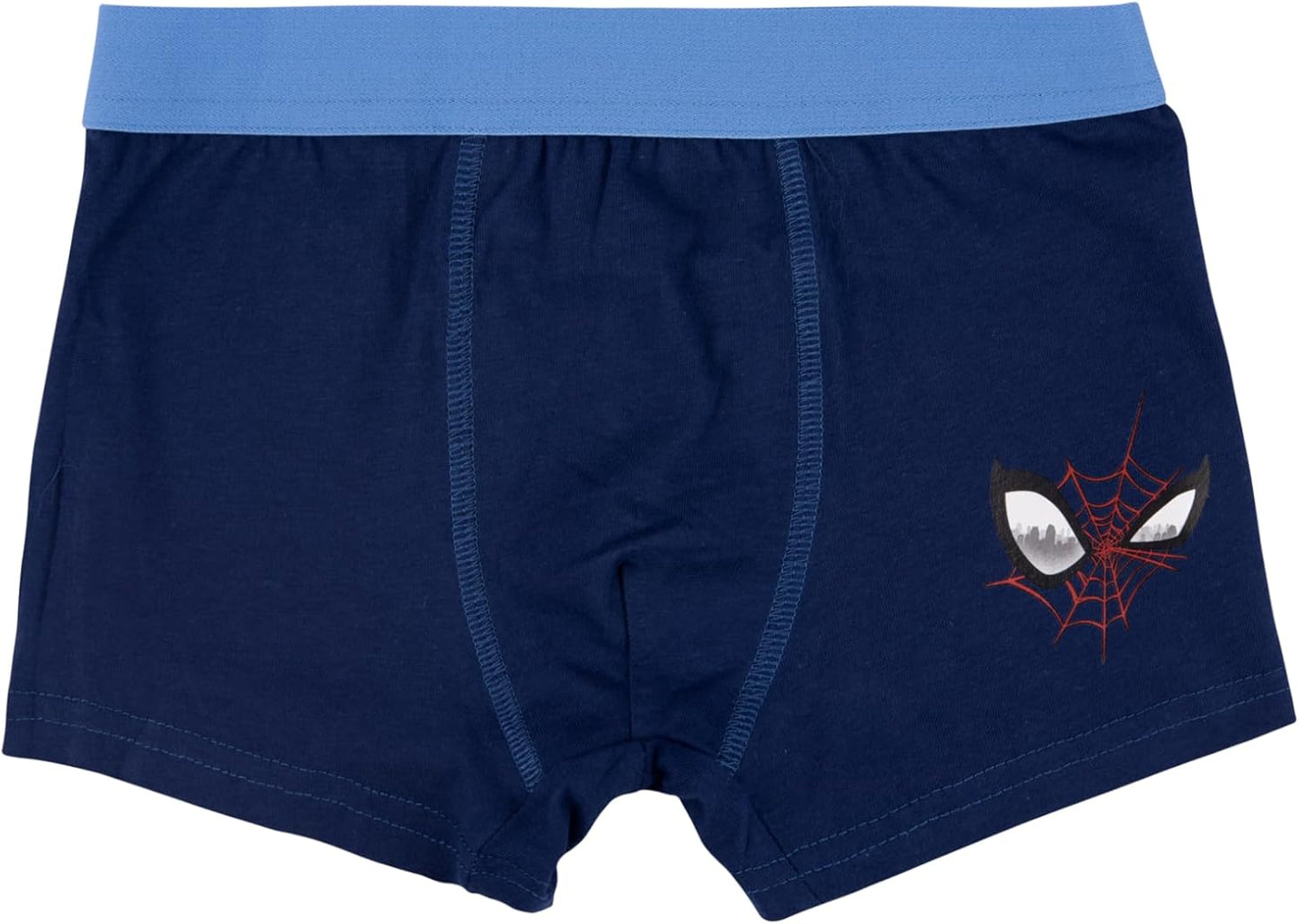 Marvel Spider-Man Boxershorts für Jungen - Kinder Unterwäsche Unterhose Boxer Blau (2er Pack)