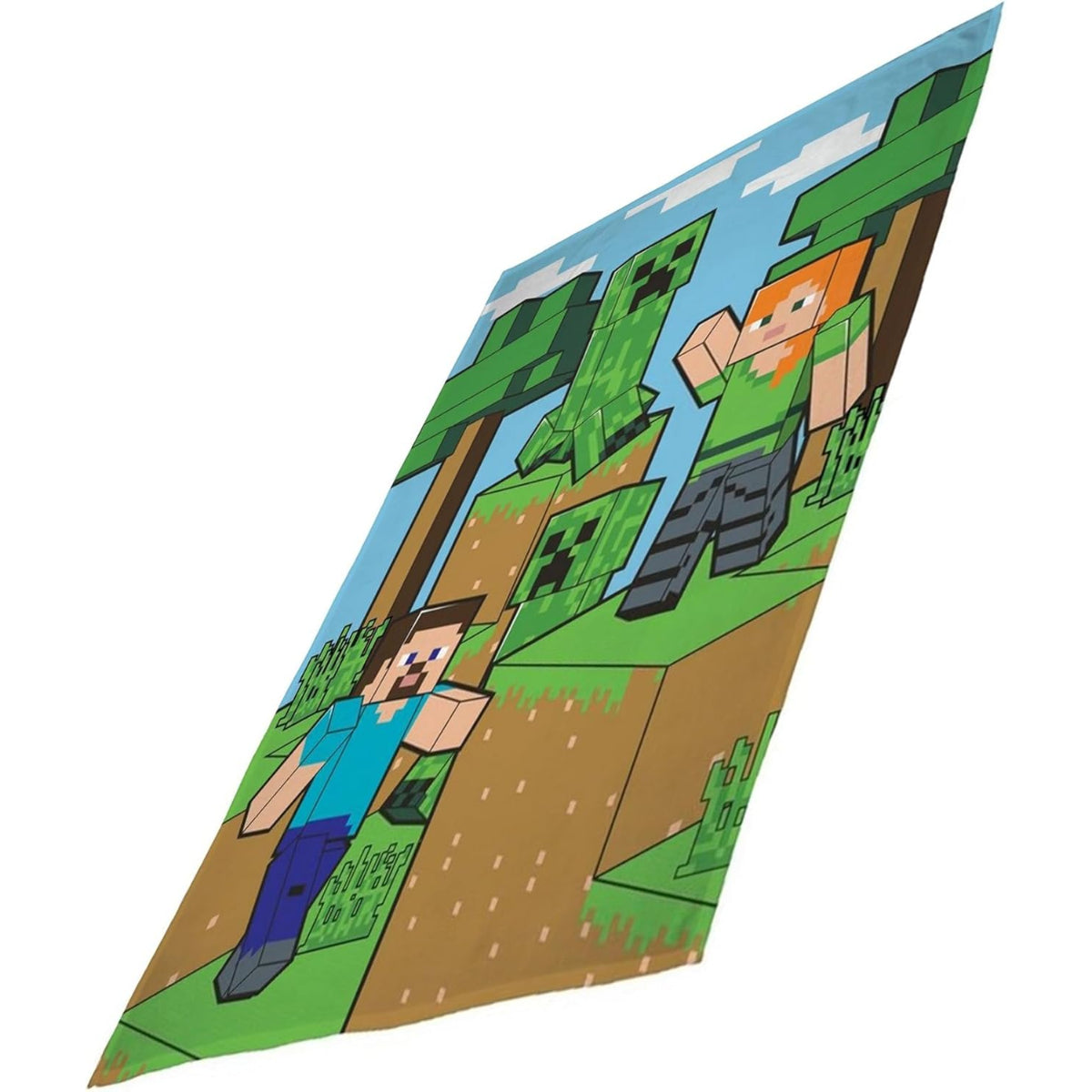 Minecraft Decke 100x150 cm Kuscheldecke weich Wohndecke