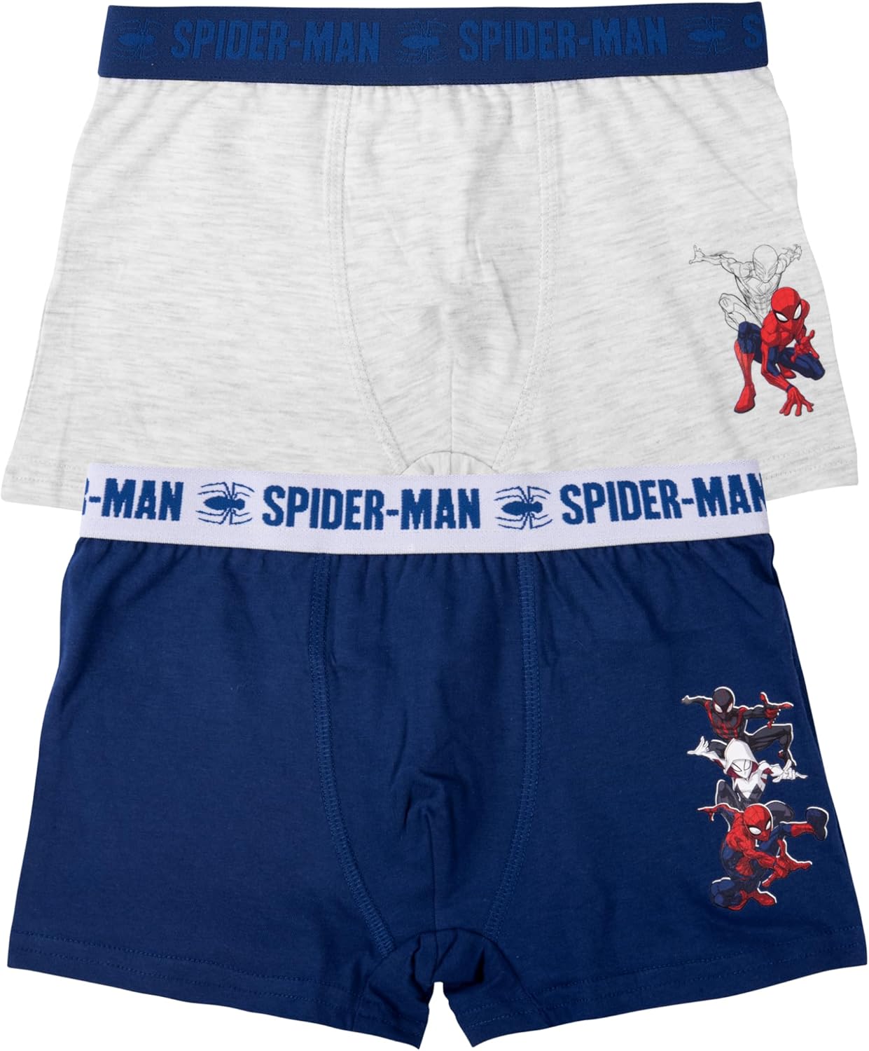 Marvel Spider-Man Boxershorts für Jungen - Kinder Unterwäsche Unterhose Boxer 134/140 (2er Pack)