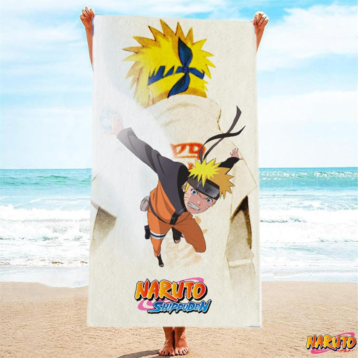 Naruto Handtuch 70x140 cm Baumwolle weich Badetuch saugfähig Duschtuch