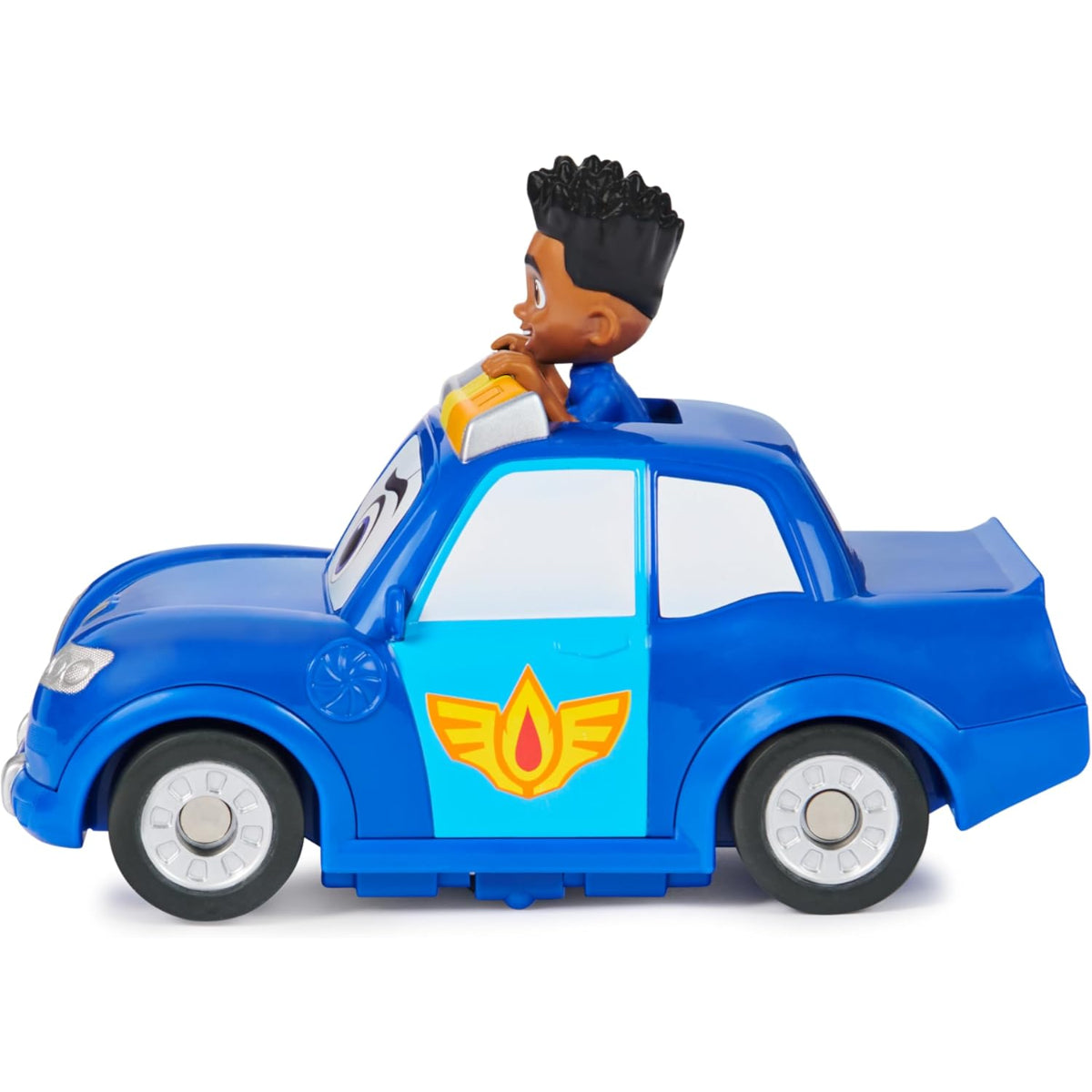 Disney Junior Firebuds Jayden und Kolben Polizeiauto mit Rückziehfunktion