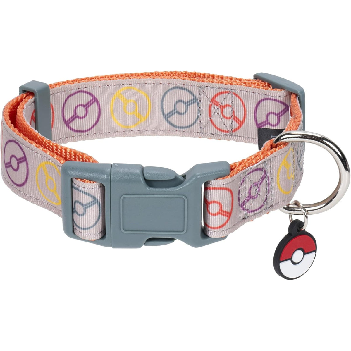 Pokemon Haustier Halsband Größe L mit Anhänger verstellbar 20 bis 35 cm buntes Design