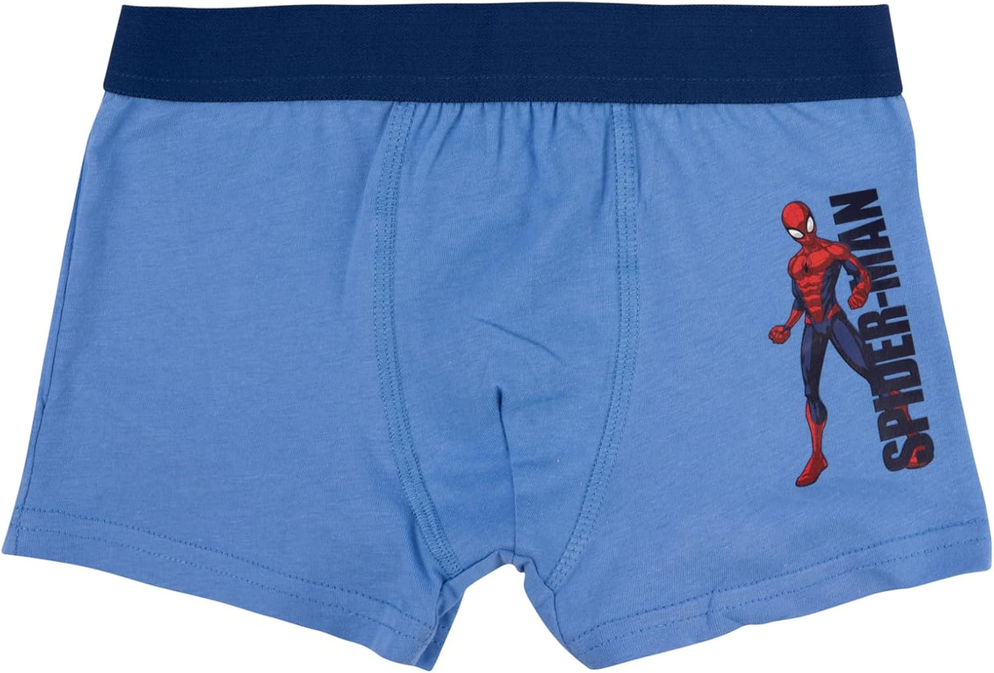 Marvel Spider-Man Boxershorts für Jungen - Kinder Unterwäsche Unterhose Boxer Blau (2er Pack)