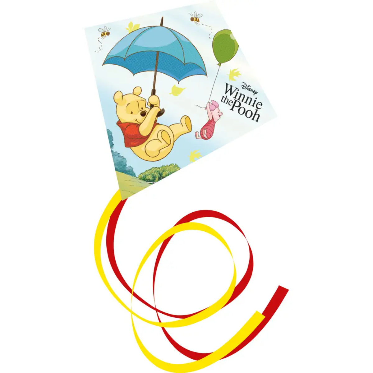 Winnie Puuh Einleinerdrachen Flugdrachen Kinderdrachen mit Wickelgriff Schnur und Anleitung