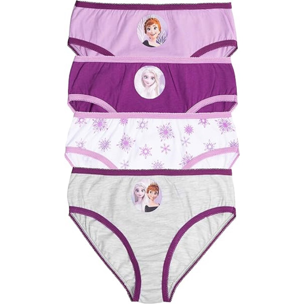 Disney Frozen Slips für Mädchen aus Baumwolle - Kinder Unterhose Unterwäsche (4er Pack)