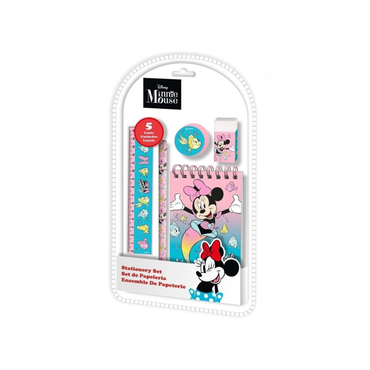 Minnie Mouse Briefpapier-Set Buntes Set für kleine Disney-Fans