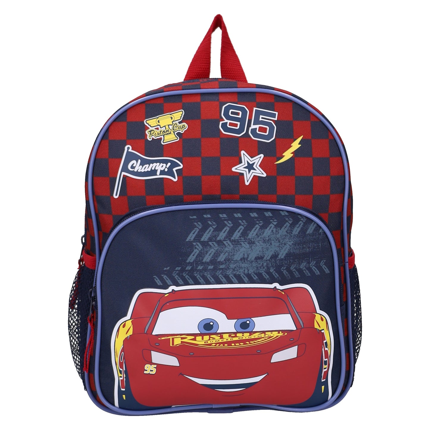 Disney Pixar Cars Kinder Rucksack Hit The Road mit 2 Fächern Seitenfach und verstellbaren Schultergurten