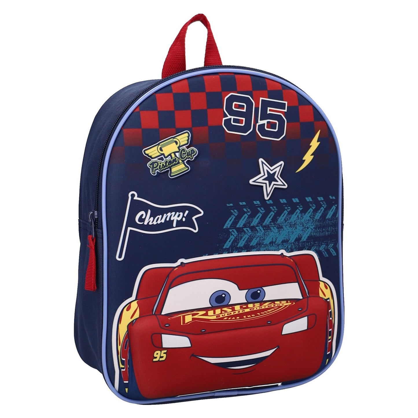 Disney Cars Kinder Rucksack Blau für Kita Schule Freizeit und unterwegs