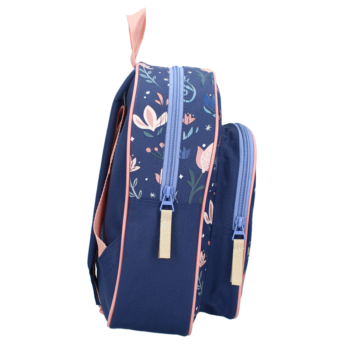 Frozen 2 Kinderrucksack – Mädchen Tasche mit Anna und Elsa, rosa-blaue Schultasche