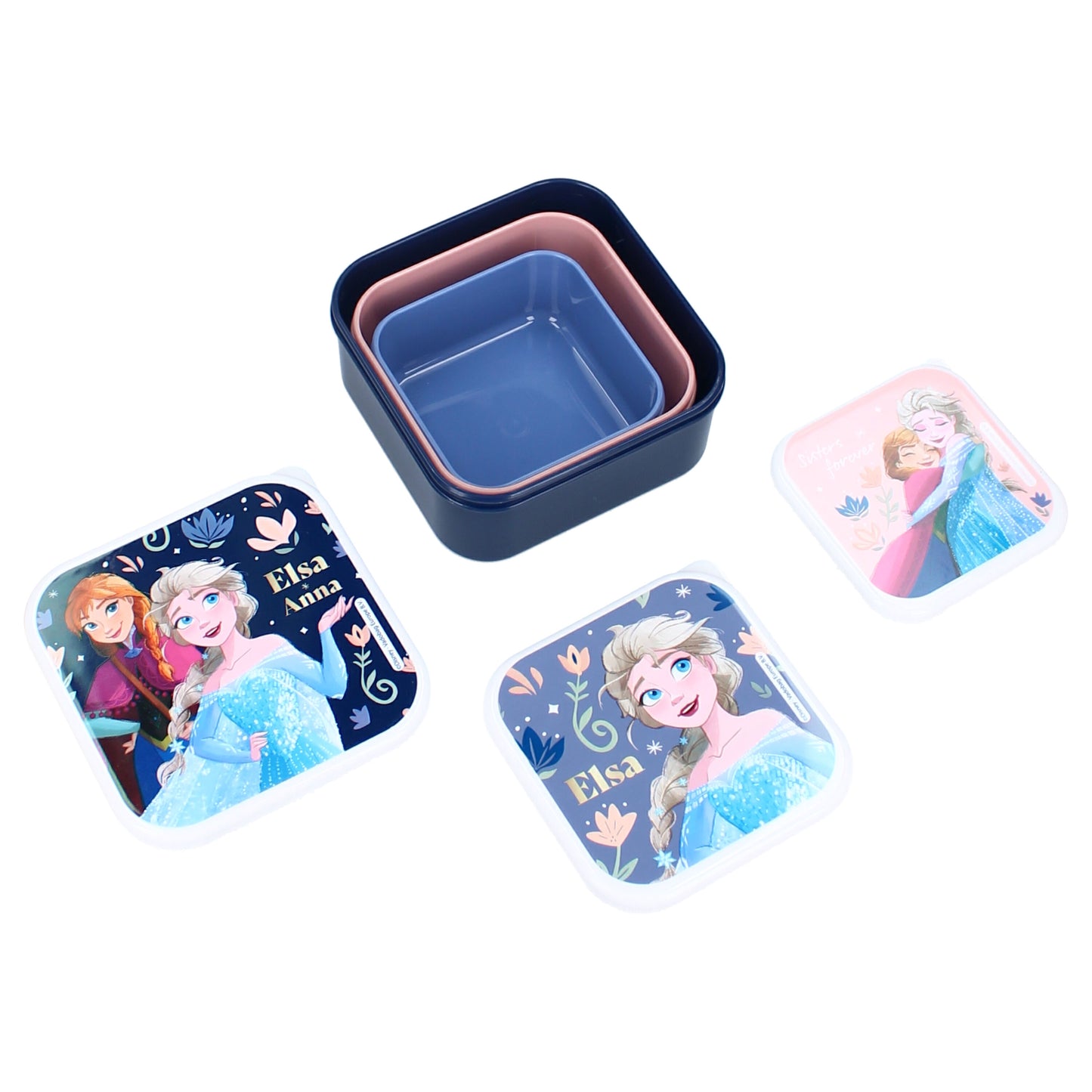 Frozen II Snackbox – 3-in-1 Brotdose mit Anna & Elsa für Kinder