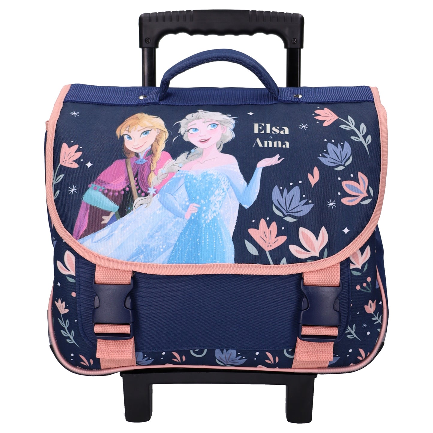 Disney Frozen II Louder Than Love Trolley Schulrucksack Elsa Anna mit Rollen Blau