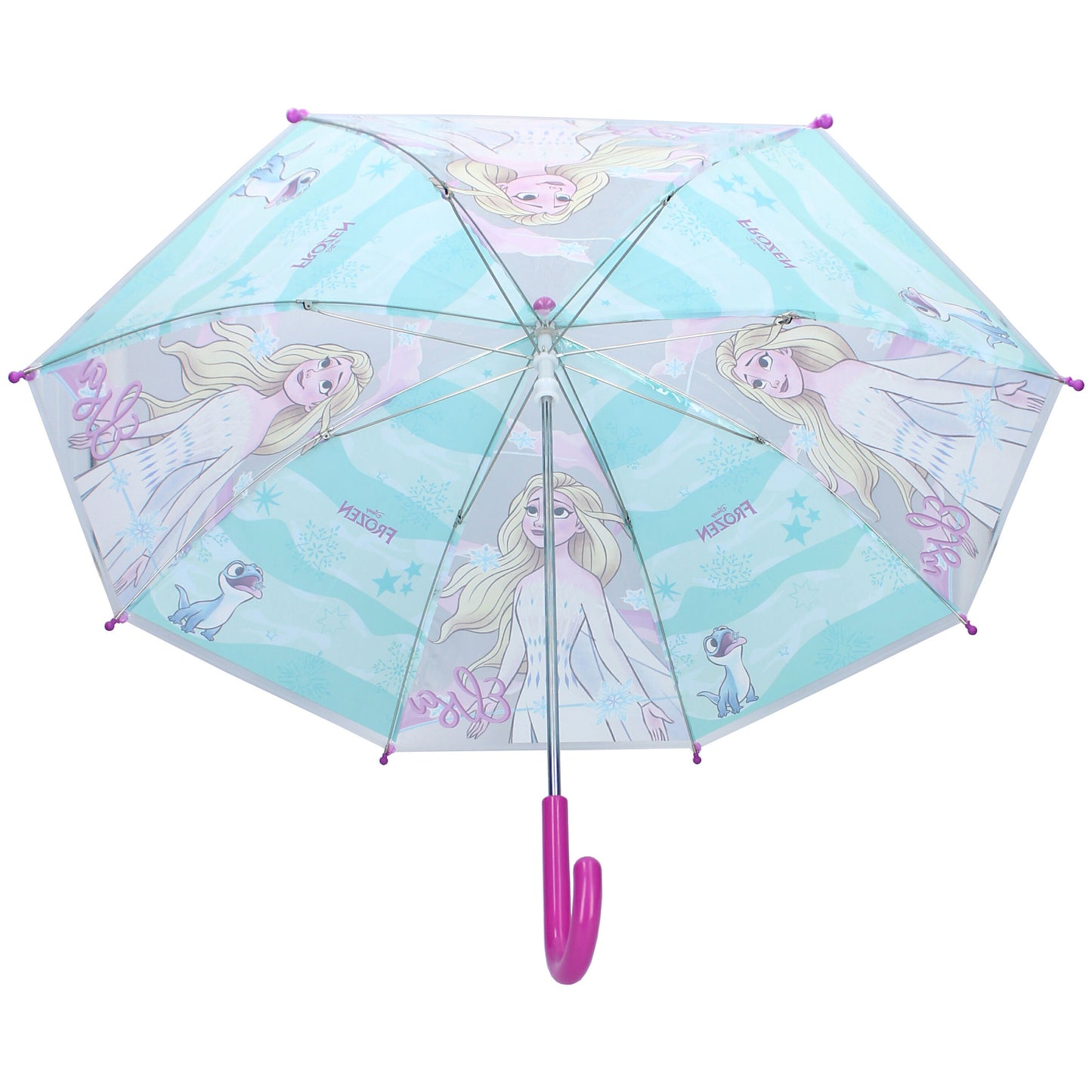 Disney Frozen II Schirm Ø 71 cm – Bunter Regenschirm für Kinder mit Elsa und Anna