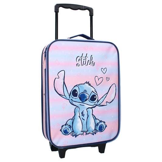 Disney Stitch Trolley Kinder Rollkoffer Koffer mit Griff & Rollen Made to Roll