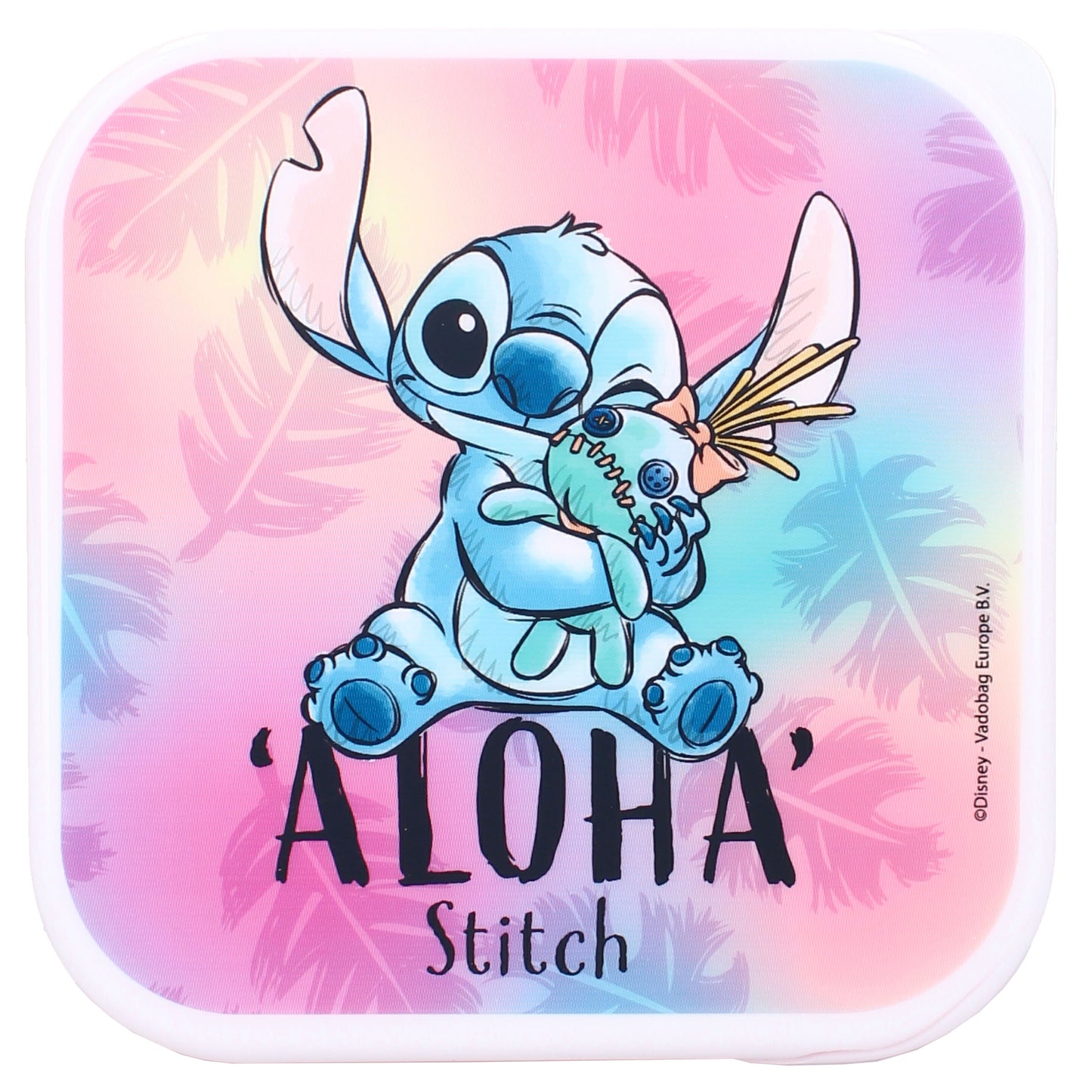 Disney Stitch Brotdose Snackbox 3-in-1 Set mit stapelbaren Behältern
