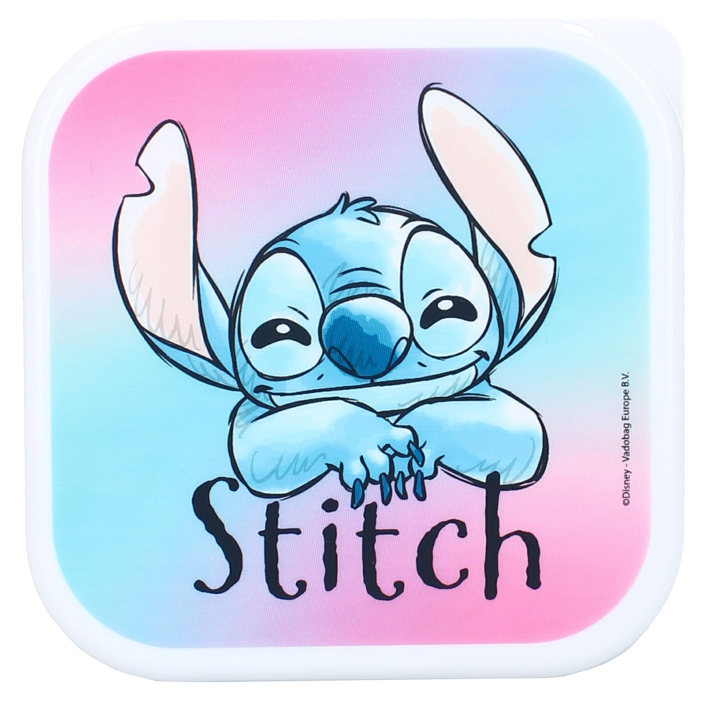 Disney Stitch Brotdose Snackbox 3-in-1 Set mit stapelbaren Behältern