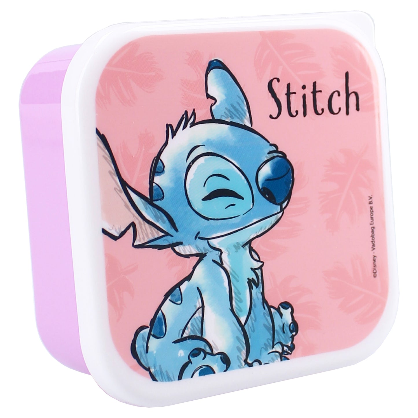 Disney Stitch Brotdose Snackbox 3-in-1 Set mit stapelbaren Behältern