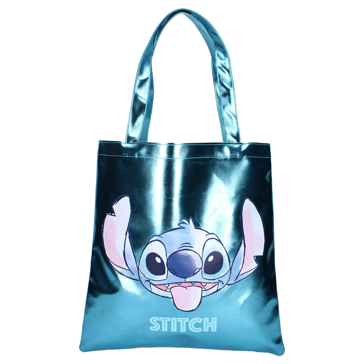 Disney Stitch Shopper Metallic Moves Modische Tasche 37x36 cm aus PU