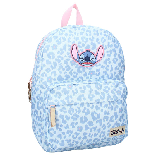 Disney Stitch Rucksack Kinder Blooming Bags Schulrucksack Lila Blumenmotiv