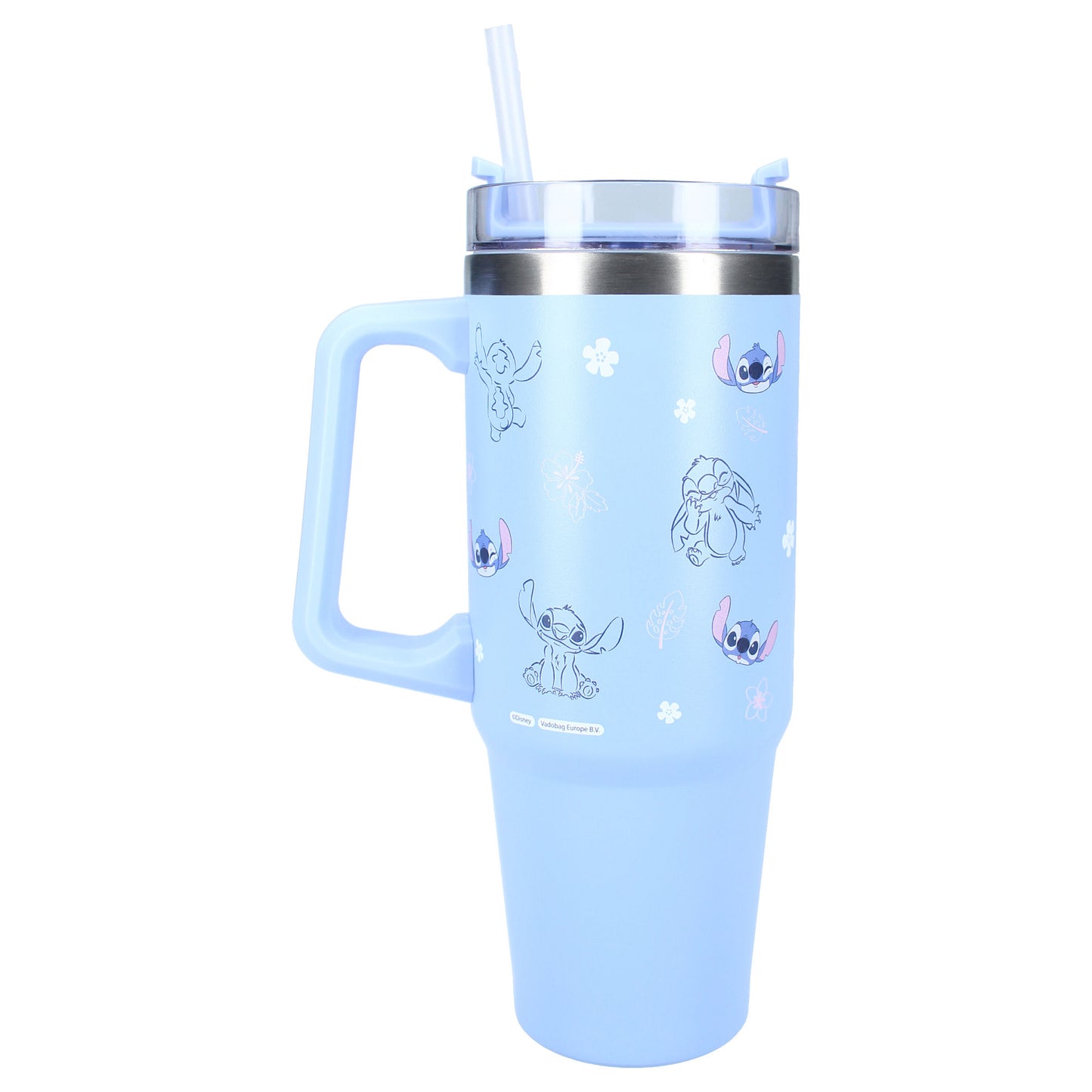 Disney Stitch Trinkflasche 900 ml Edelstahl Bottle mit Motiv & Tragegriff