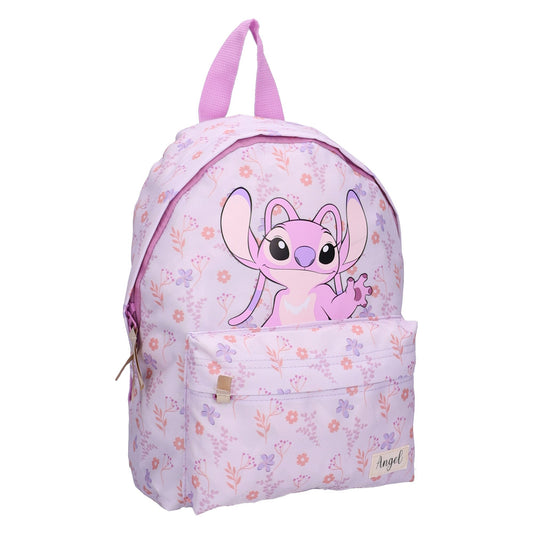 Disney Lilo & Stitch Kinder Rucksack Let Love Bloom mit 2 Fächern und gepolsterten Schultergurten