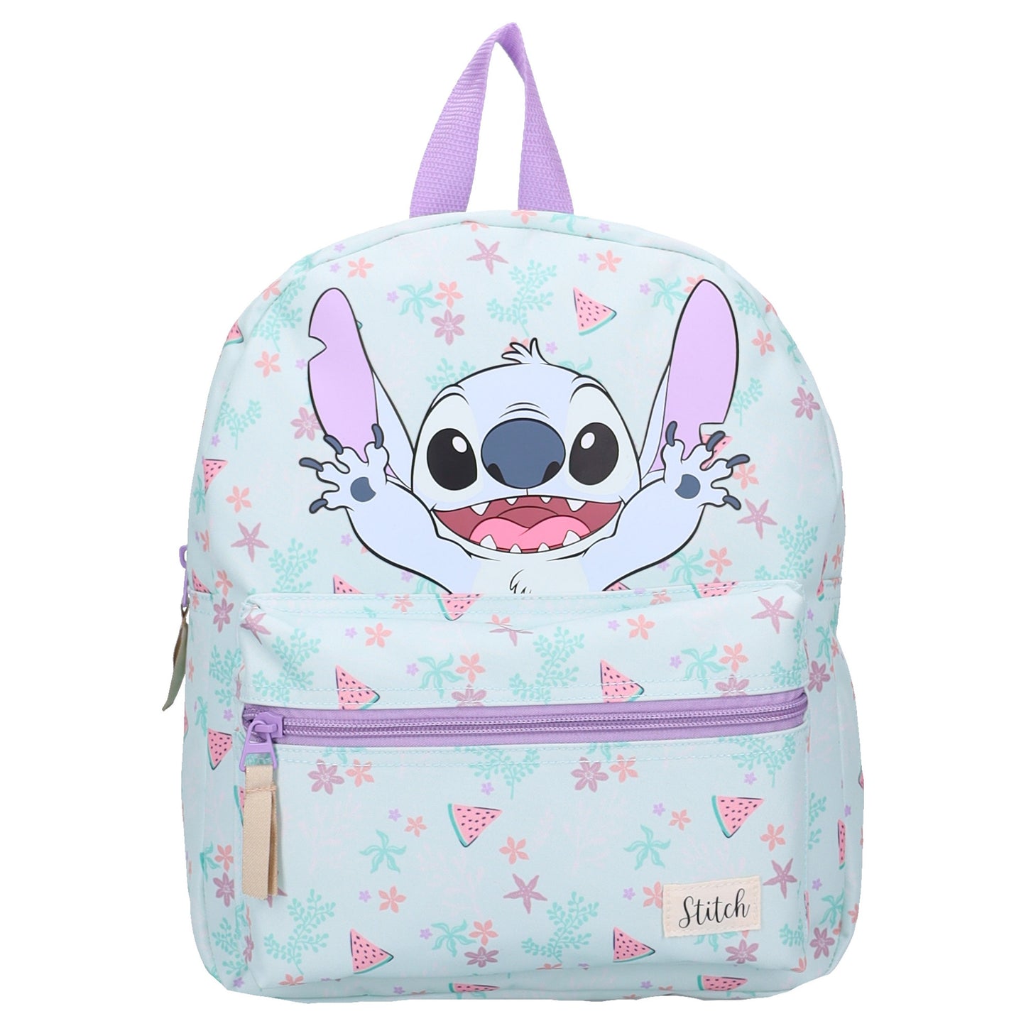 Disney Lilo & Stitch Rucksack Kinder 7,3 l mit Stitch Motiv Blumen Wassermelonen Design für Schule und Freizeit