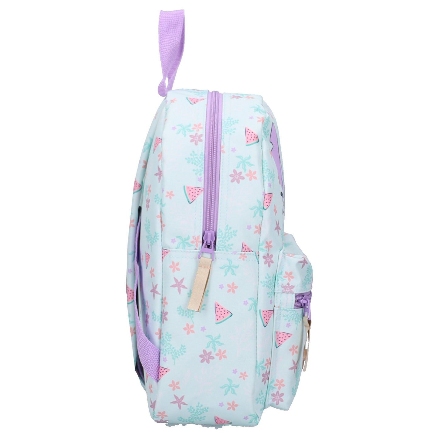 Disney Lilo & Stitch Rucksack Kinder 7,3 l mit Stitch Motiv Blumen Wassermelonen Design für Schule und Freizeit