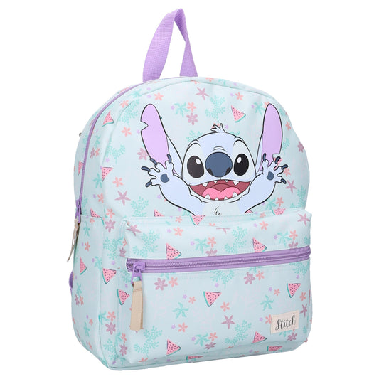 Disney Lilo & Stitch Rucksack Kinder 7,3 l mit Stitch Motiv Blumen Wassermelonen Design für Schule und Freizeit