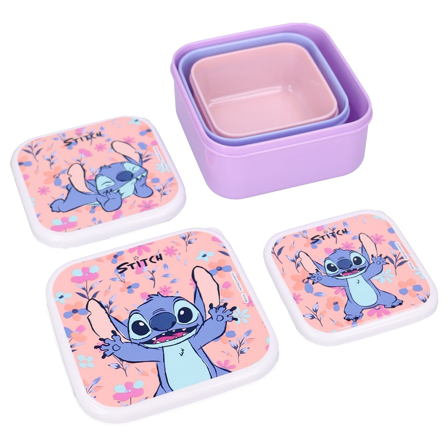 Disney Stitch Lunchbox 3er Set Fresh Bites für Alltag und unterwegs