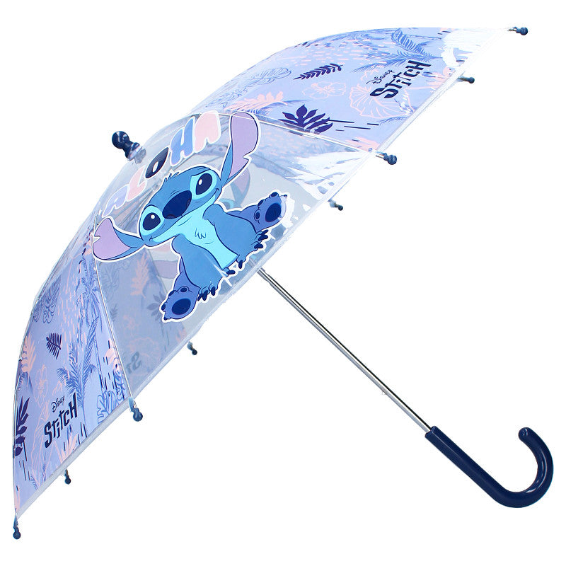 Disney Stitch Schirm Ø 71 cm – Bunter Regenschirm für Kinder mit Elsa und Anna