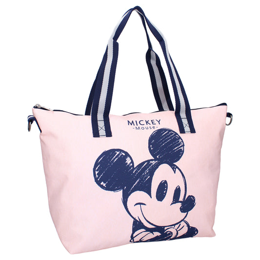 Disney Mickey Mouse Shopper – stylische Tasche in Rosa mit großem Motiv