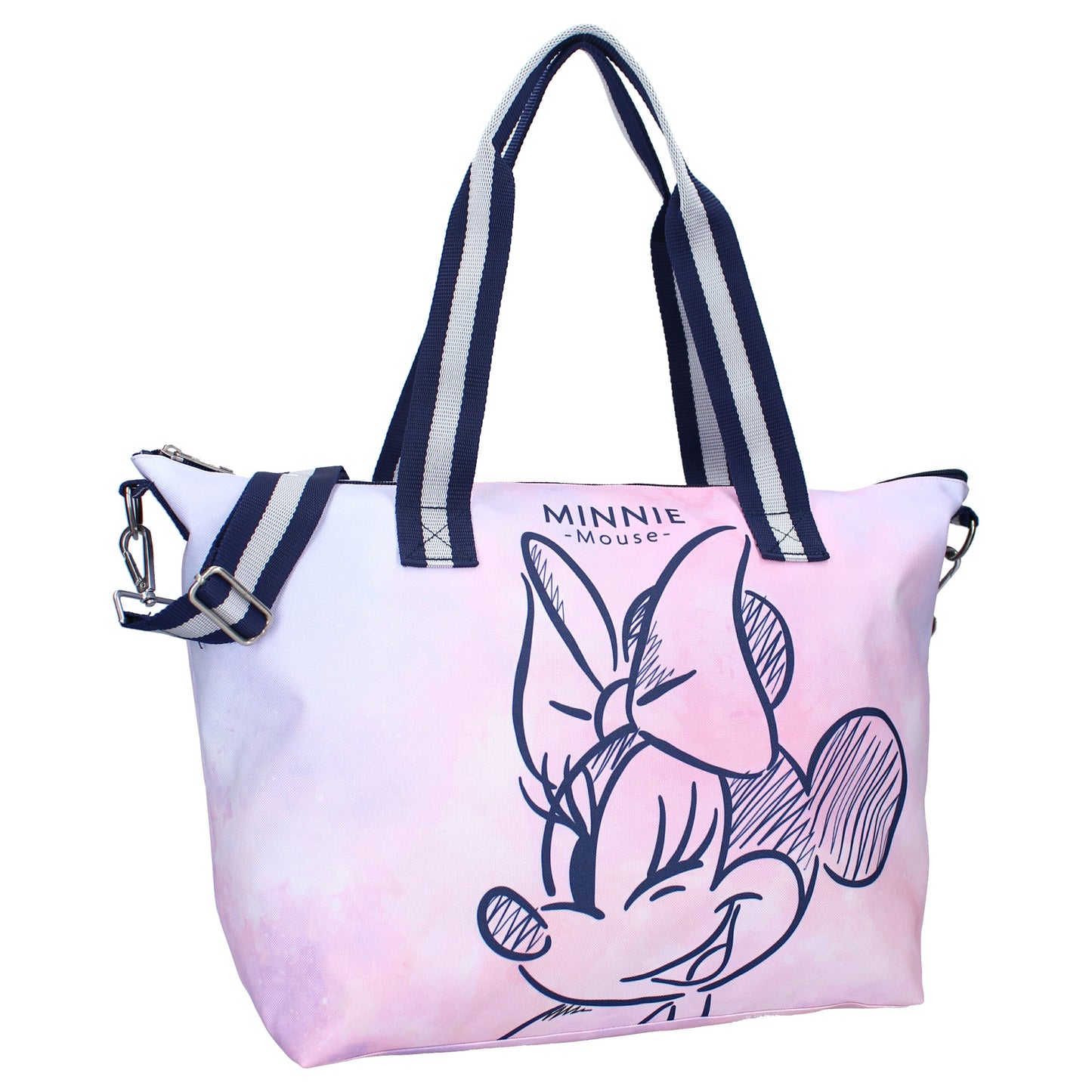 Disney Minnie Mouse Umhängetasche – modischer Shopper mit Reißverschluss