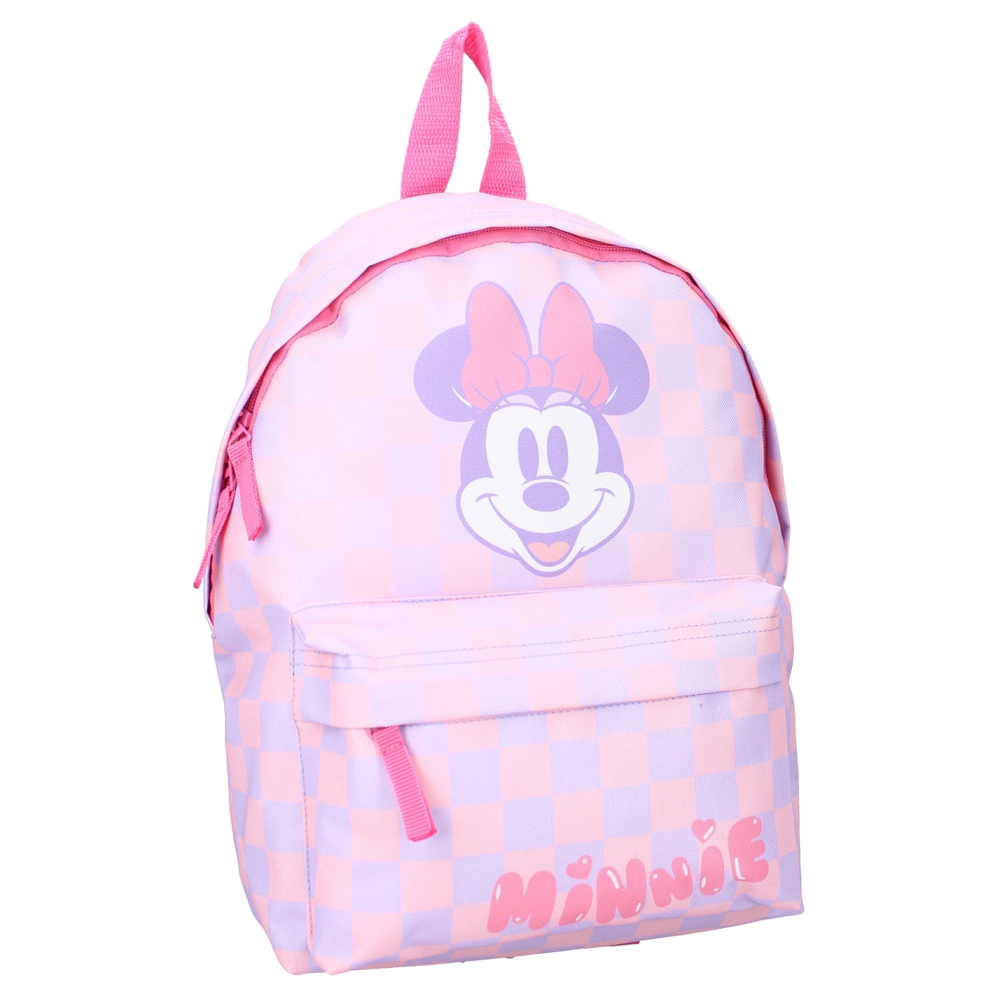 Disney Minnie Mouse Rucksack Schulrucksack Rosa mit Karomuster