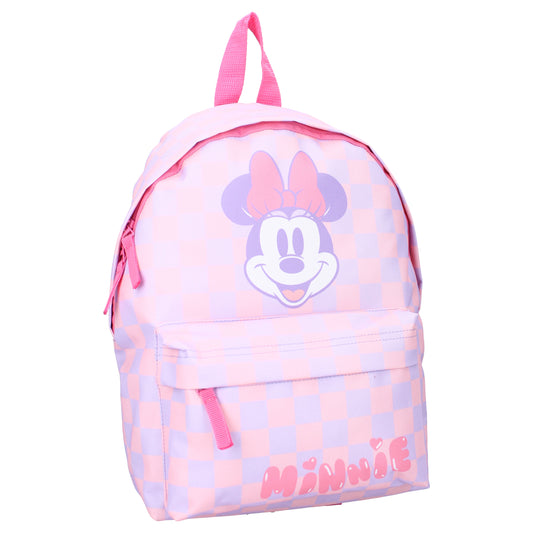 Disney Minnie Mouse Rucksack Schulrucksack Rosa mit Karomuster