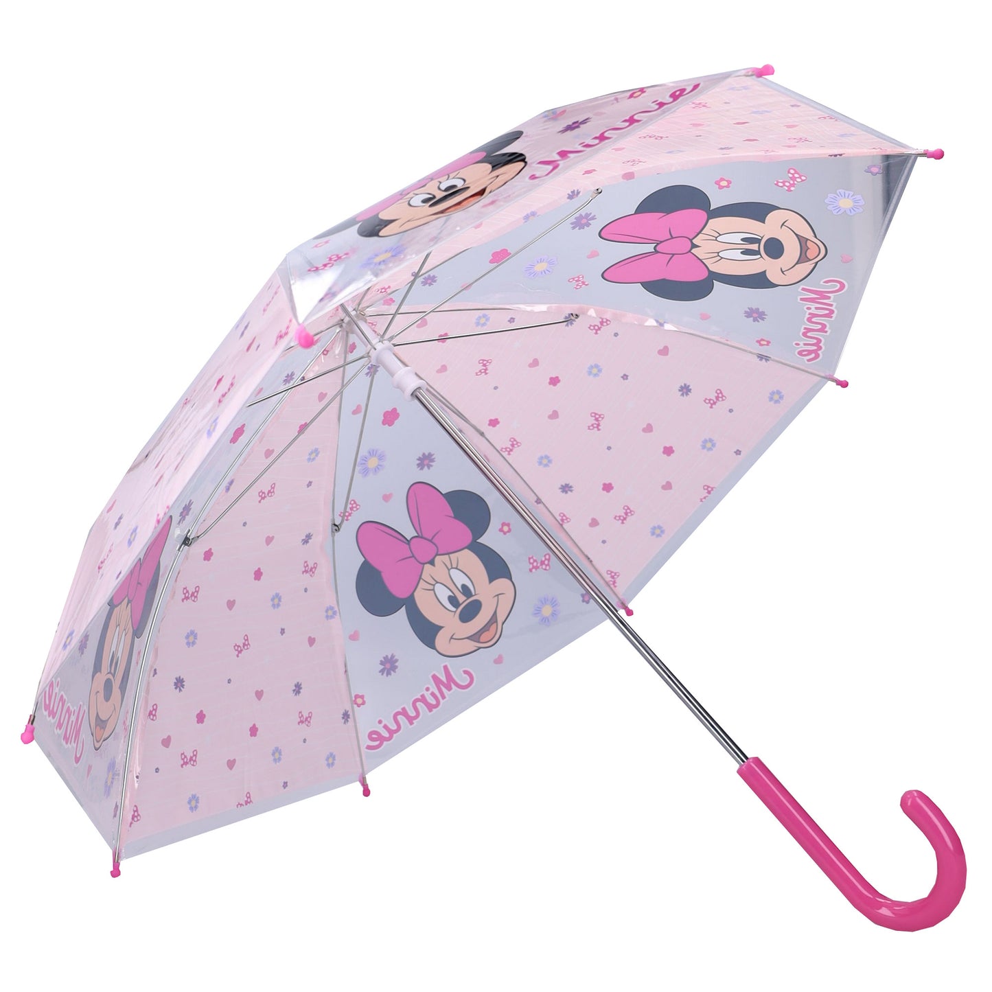Disney Minnie Mouse ⌀ 71 cm Regenschirm für Kinder mit einfachem Öffnungsmechanismus
