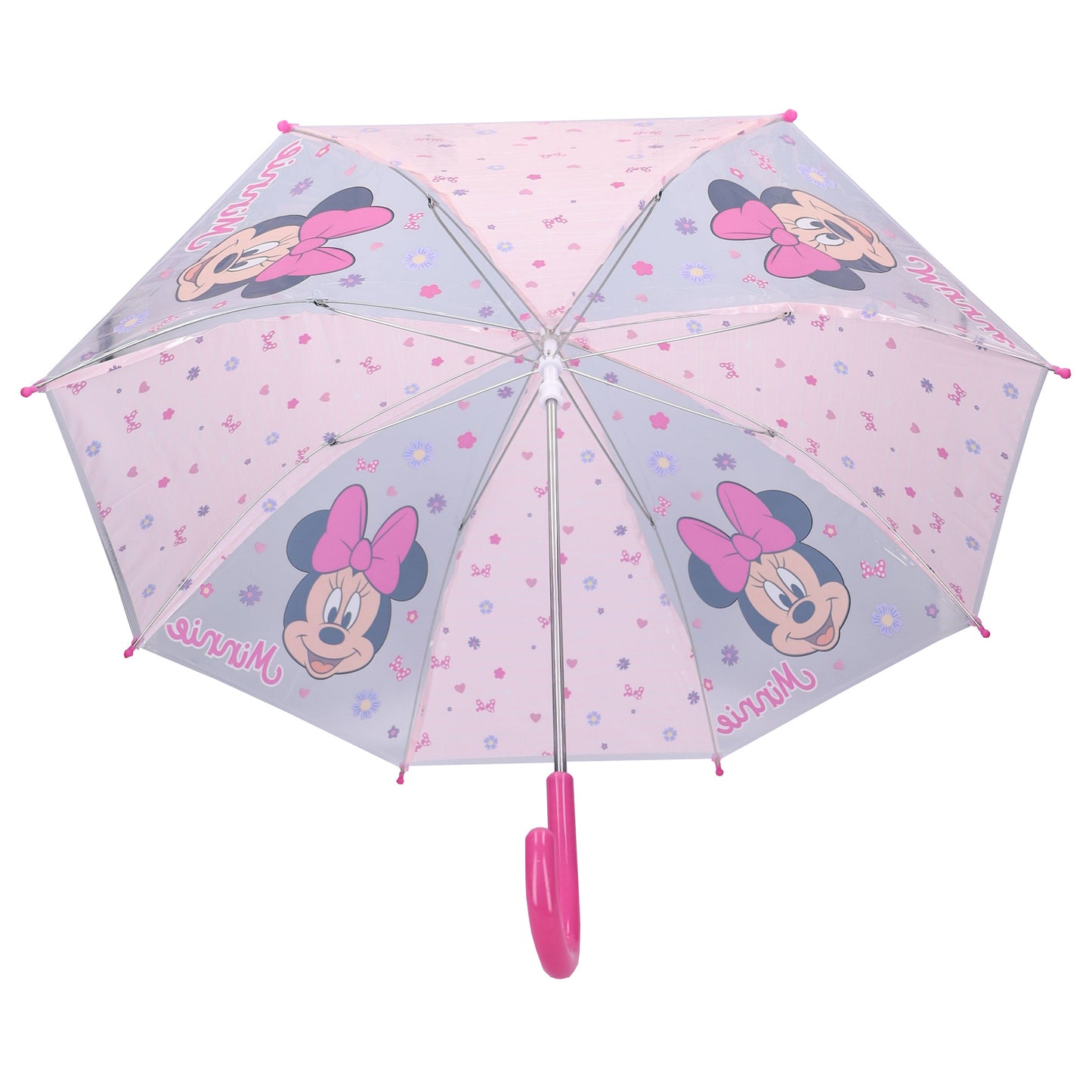 Disney Minnie Mouse ⌀ 71 cm Regenschirm für Kinder mit einfachem Öffnungsmechanismus