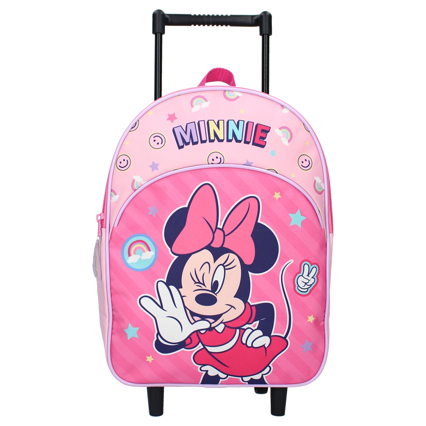 Disney Minnie Mouse Koffer Trolley Rucksack Schulrucksack Rosa mit Karomuster