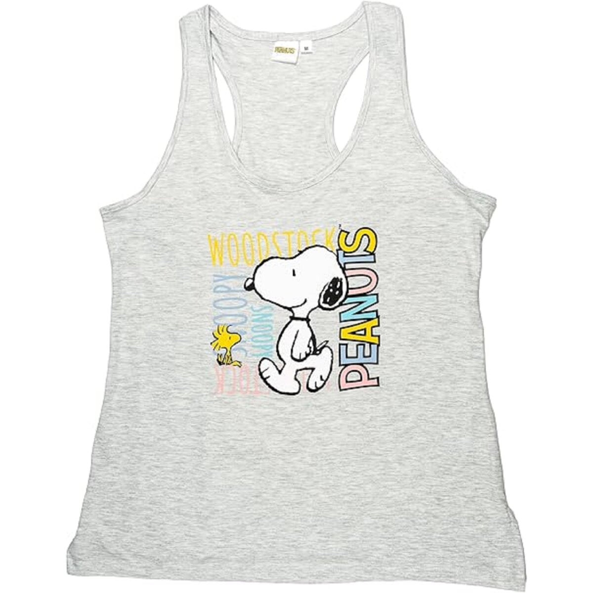 Snoopy Damen Schlafanzug aus Baumwolle – Ärmelloses Pyjama Set mit Tanktop & Shorts