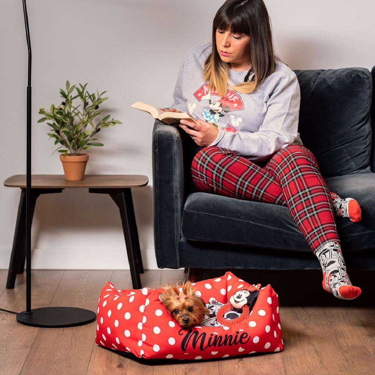 Disney Minnie Mouse Hundespielzeug – Beißring mit Quietscher & Zahnpflege