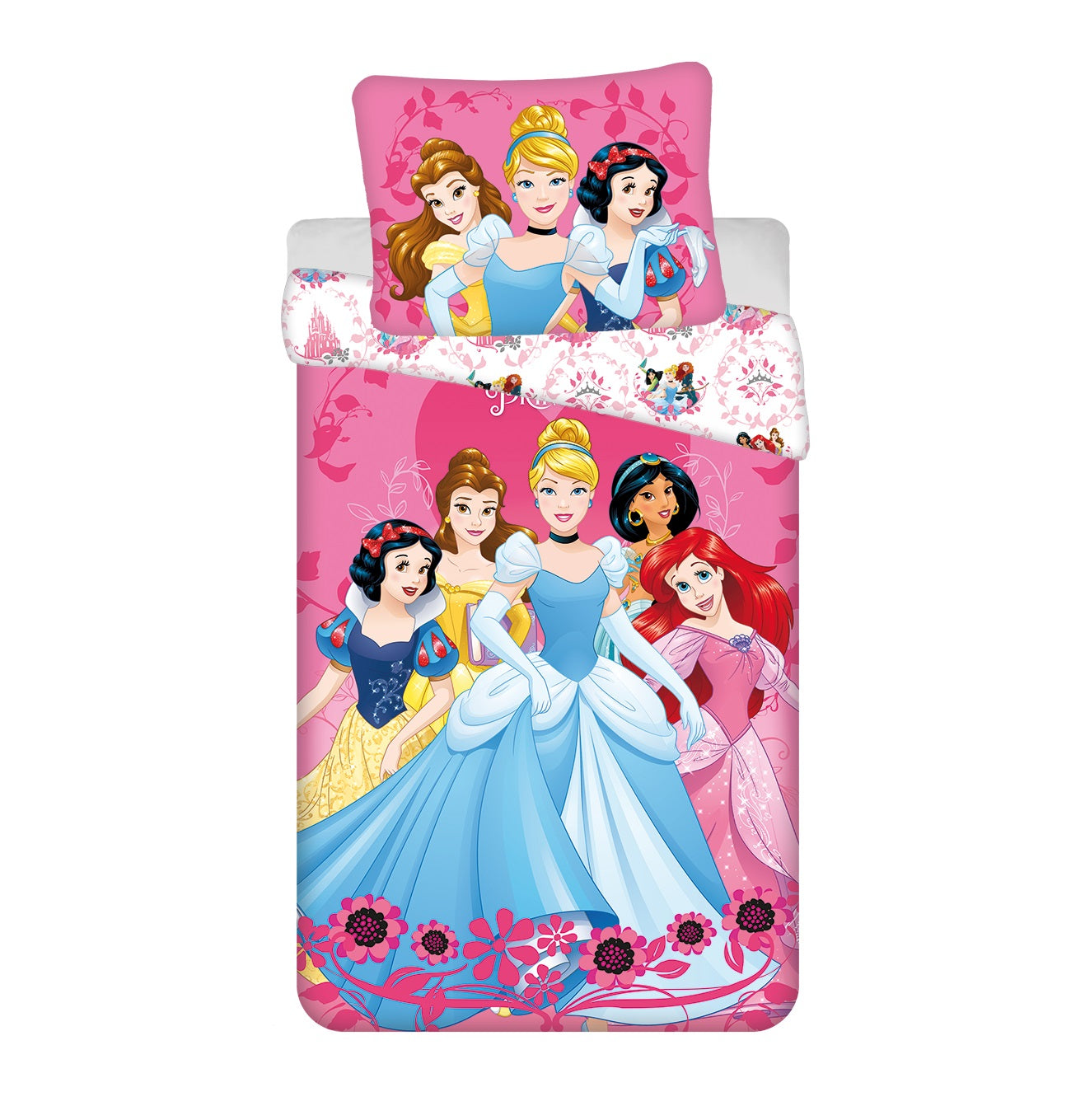 Disney Prinzessinnen Design Kuschelige Bettwäsche Baumwolle, 140x200 cm & 70x90 cm