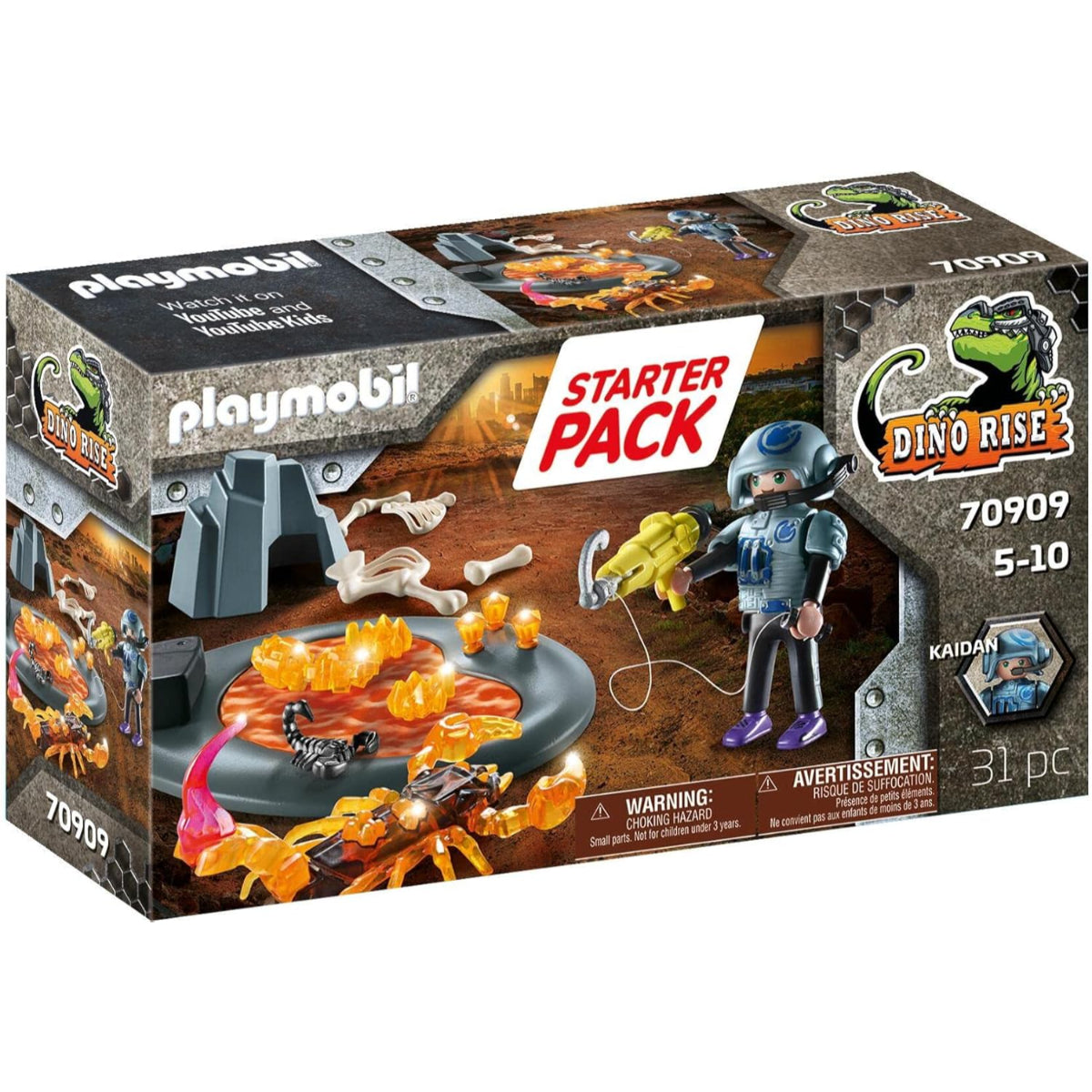 Playmobil Spielzeug Set Dino Abenteuer mit Skorpion Figur und Zubehör Starter Pack ab 5 Jahre
