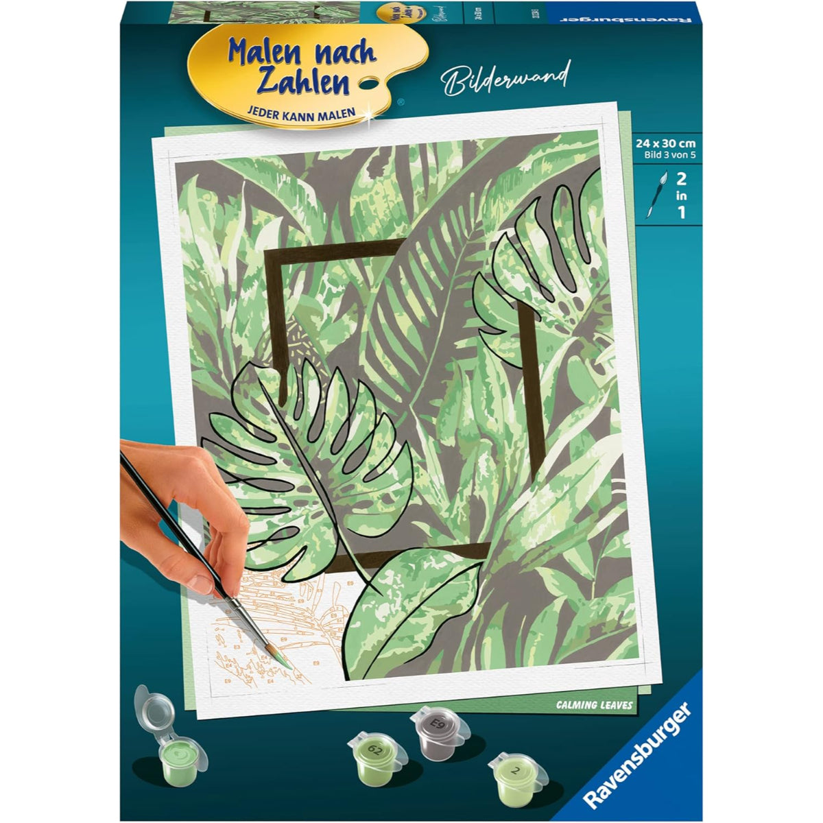 Ravensburger Malen nach Zahlen Set Blätter Motiv DIY Kreativset ab 12 Jahre