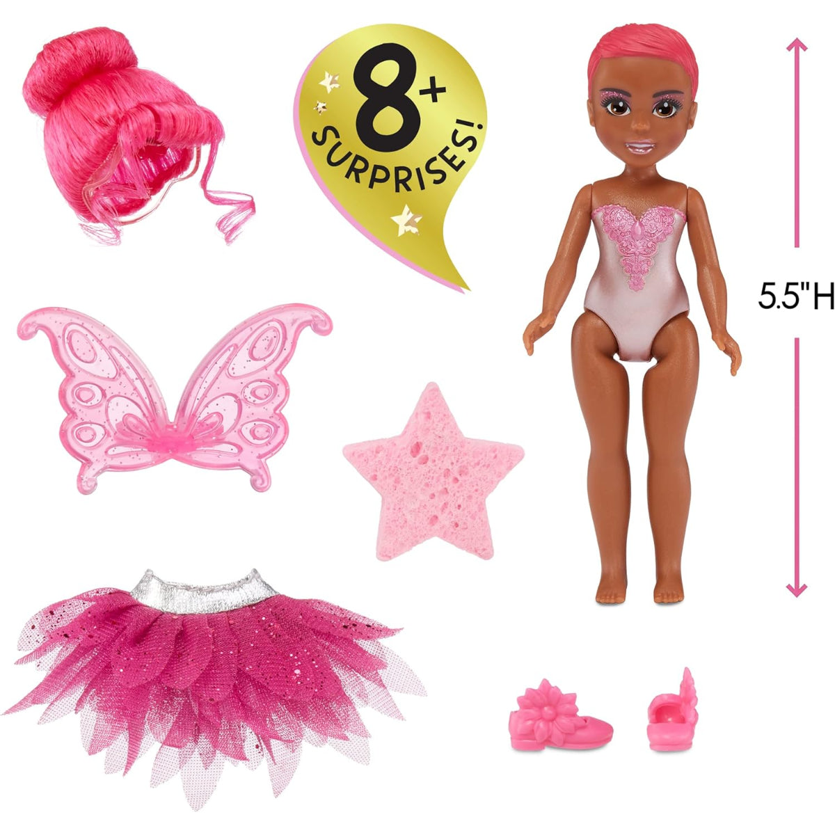 Dream Bella Jaylen Farbwechsel Puppe 14 cm mit Flügeln