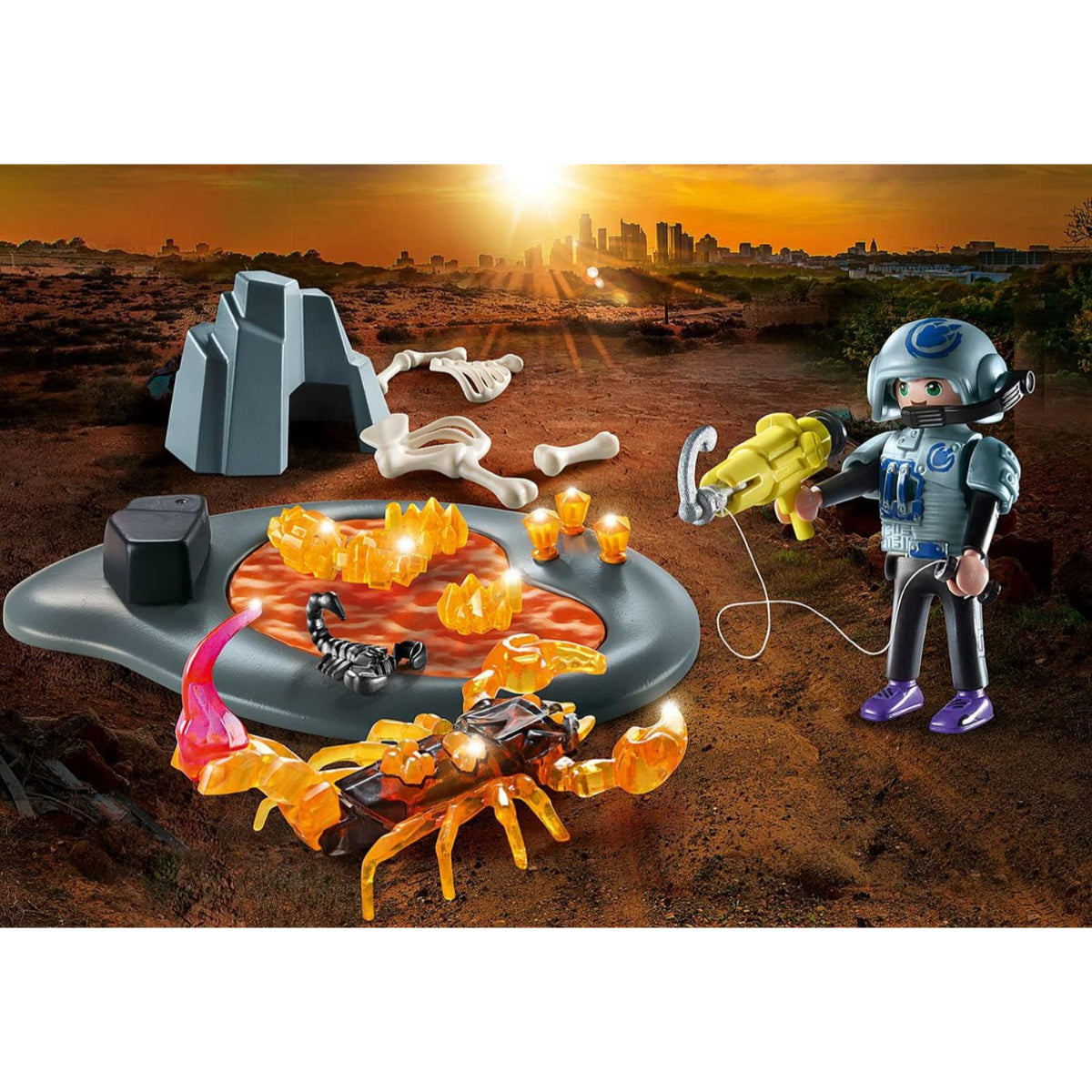 Playmobil Spielzeug Set Dino Abenteuer mit Skorpion Figur und Zubehör Starter Pack ab 5 Jahre