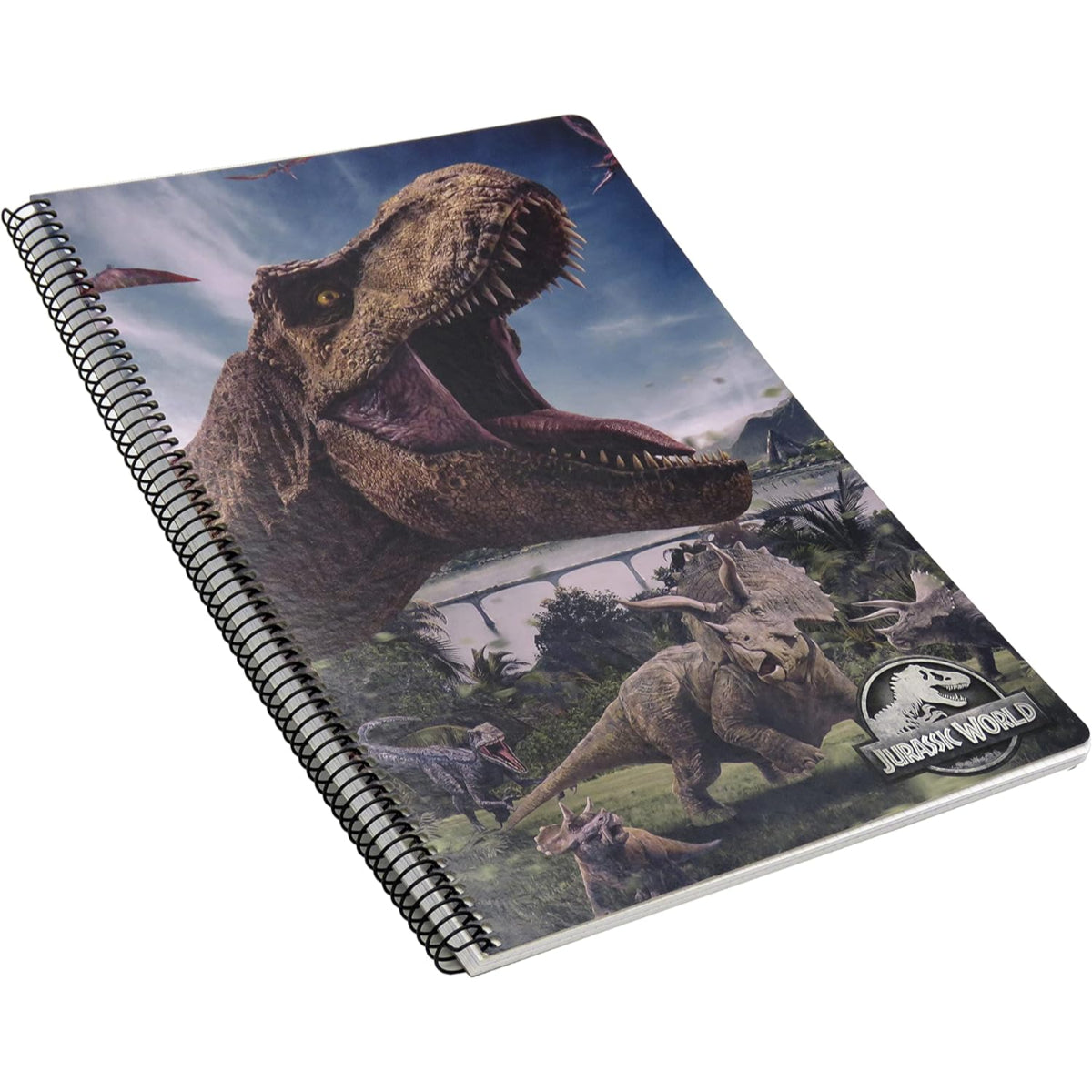 Jurassic World Notizbuch kariert 80 Blatt 4x4 mm Heft A4 Schulheft Schreibheft 30,5x22,5 cm